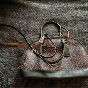 Authentic Coach Floral Crossbody/hand bag